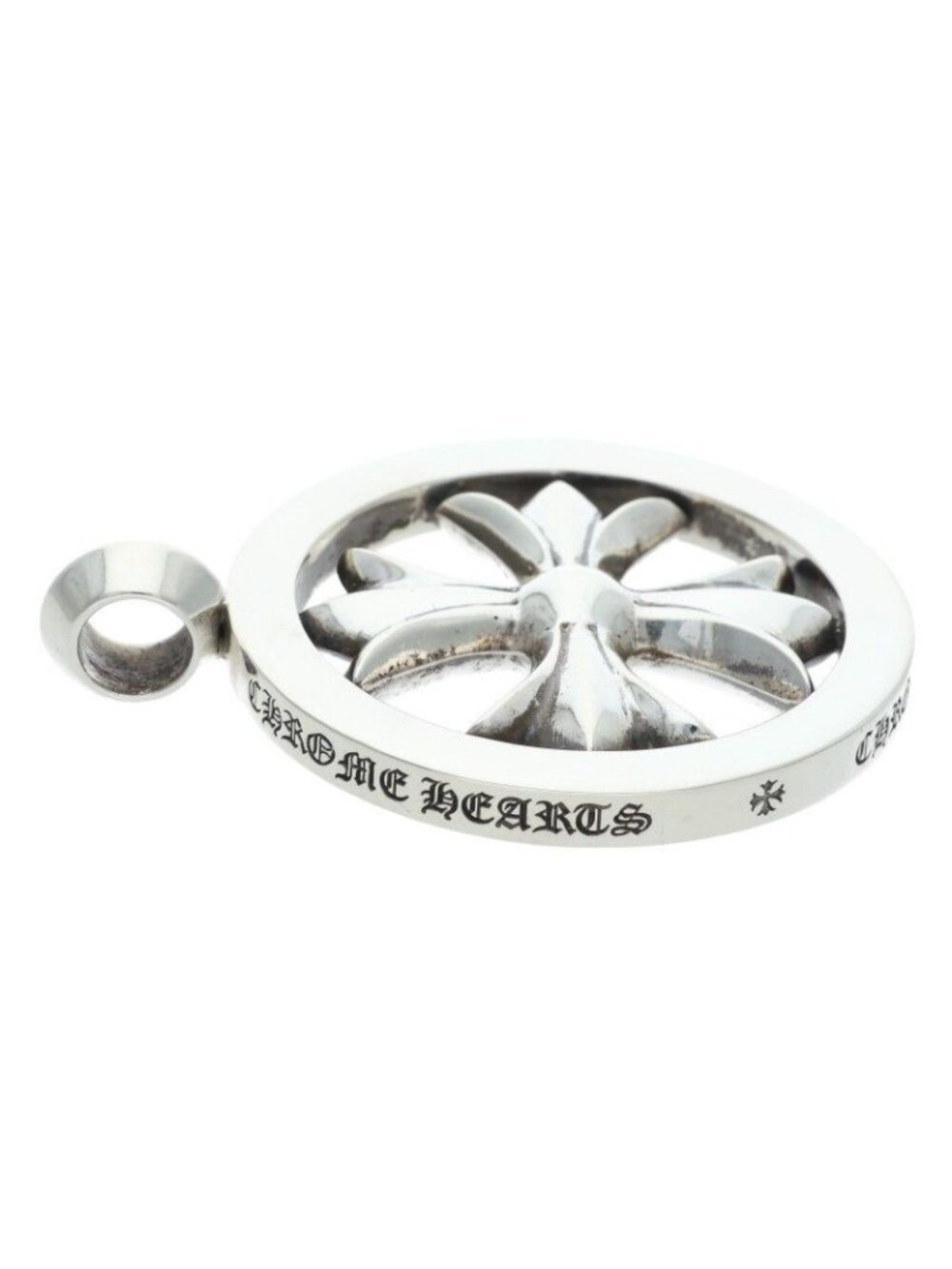 Chrome Hearts CH Plus Medalion CH Medallion Silver Necklace Top - Picture 3 of 5